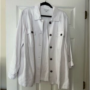 J Jill Linen Jacket - SZ XL - EUC